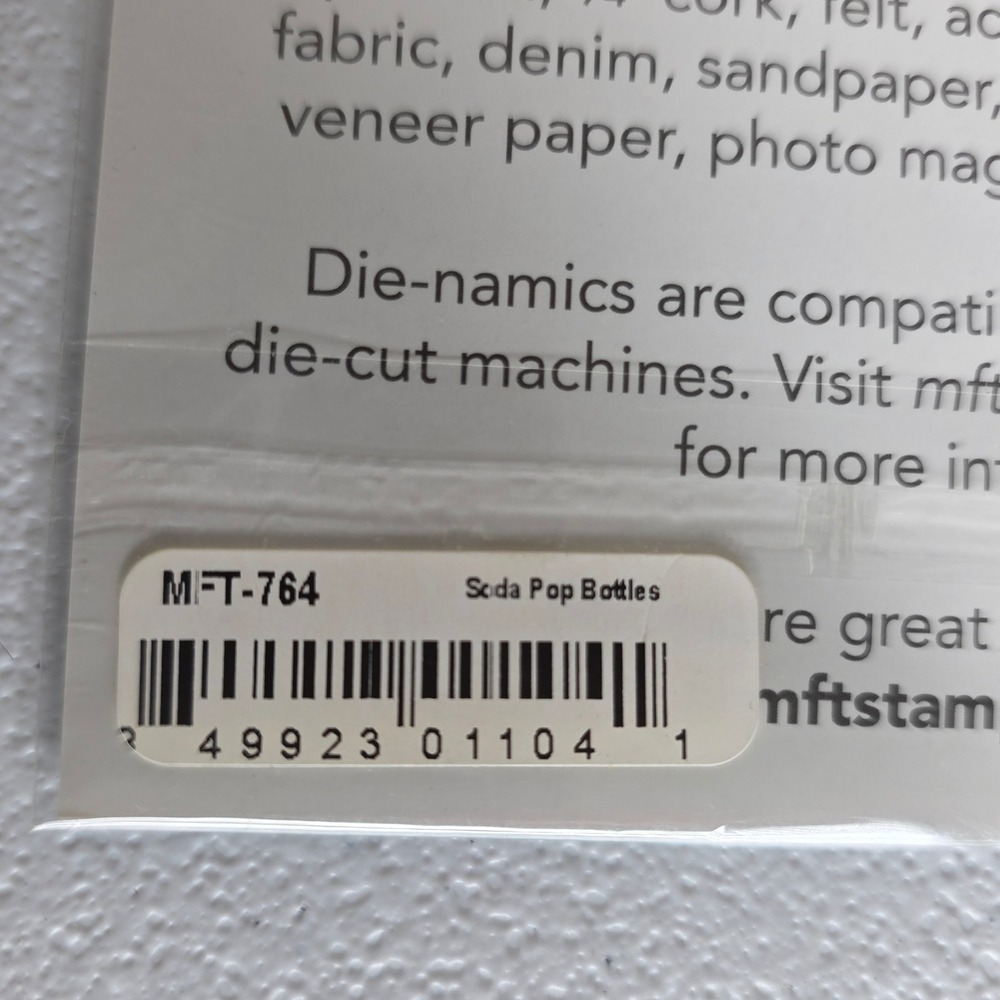 NEW My Favorite Things Stamp Die Set Soda Pop Bottles Caps LLD-46 MFT-754 Crafts - Picture 9 of 11